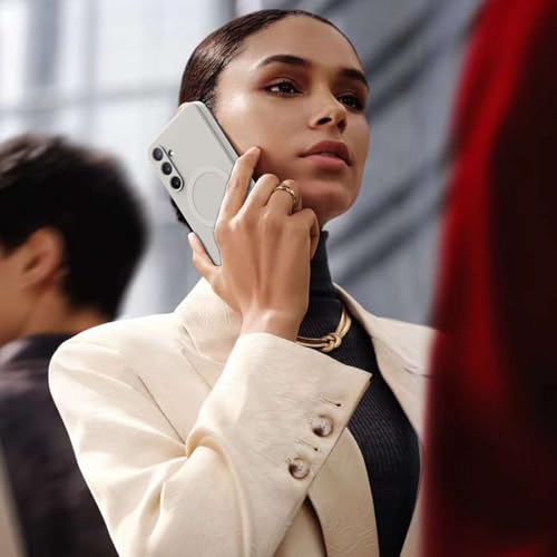 for Galaxy A16 5G Case,Magnetic,Wireless Charging,Slim White - color: White