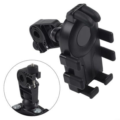 FABULETTA Shockproof Bike Phone Mount with Air Cushion Vibration Dampener, Eight Claw Anti Shake Grip, 360 Degree Rotating Phone Stand for Motorcycle Handlebar(Black) - color: Black