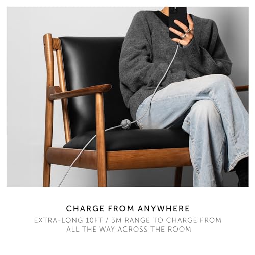 Native Union Anchor Cable 240W – 10ft Reinforced Braided USB-C to USB-C Power Delivery 3.1 Charging Cable with Weighted Knot – for iPhone 17 Pro Max/17e, MacBook Pro 14"/16" M5, Air M5, Neo (Kraft) - color: Kraft