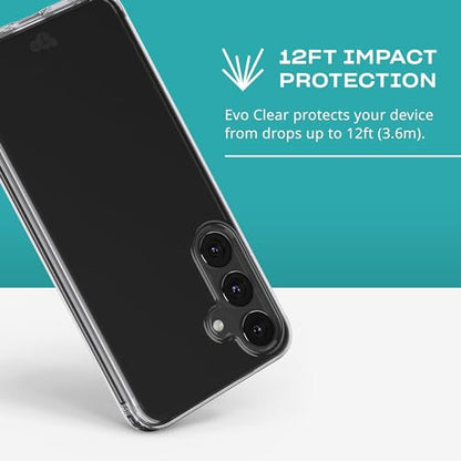 Tech21 Evo Clear case for Samsung Galaxy S24+ - Transparent Anti-Yellowing case - Clear - size: S24 Plus