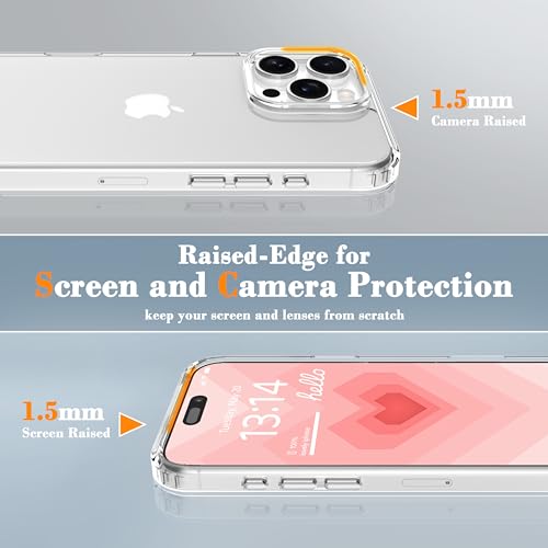 IAIYOXI Clear Case for iPhone 16, [Crystal Clear Military-Grade Drop Protection], Non-Yellowing, Slim Lightweight Transparent TPU Bumper Phone Case Cover Design - Clear - color: Clear2, size: iPhone 16