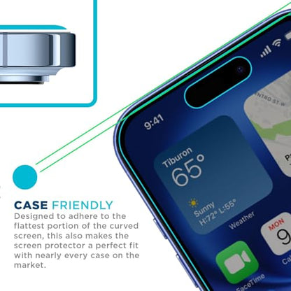 Tech Armor Privacy Glass for iPhone 16 Plus Screen Protector 1-Pack - size: iPhone 16 Plus-6.7 Inch