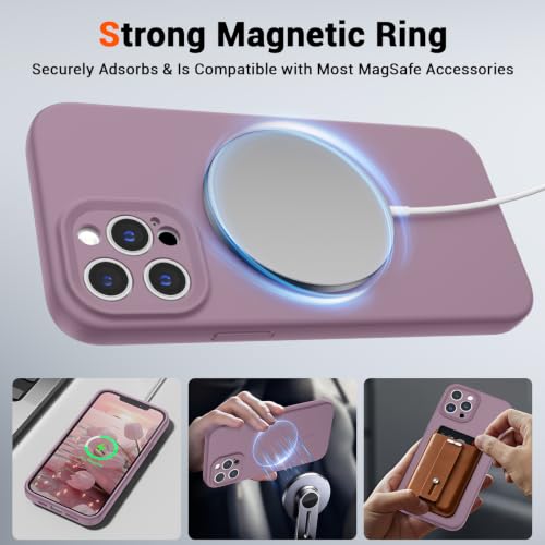 SUPFINE Silicone & Magnetic for iPhone 12 Pro Max Case - color: Blackcurrant, size: iPhone 12 Pro Max