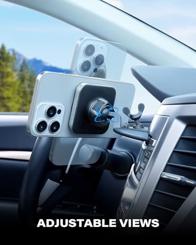 1Zero for MagSafe CD Slot Phone Mount 20 N55 Strong Magnets for Secure Hold - style: Ultra-Strong-20 N55 Magnets