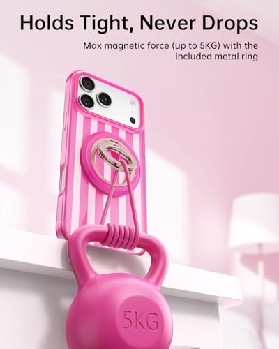 SYNCWIRE Magnetic Phone Ring Holder, for MagSafe Phone Grip Stand Kickstand - color: Blush Cloud