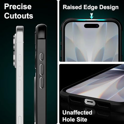 360°Magnetic Swivel Ring for iPhone 16 Plus case-Black - color: Black, size: iPhone 16 Plus