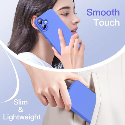 JETech Silicone Case for iPhone 16, Ultramarine | Silky Soft Touch, Shockproof Protection, Scratch Resistant, Microfiber Lining - color: Ultramarine, size: iPhone 16