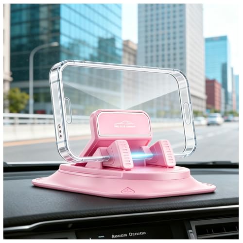 360° Rotatable Car Phone Holder,Non-Slip Car Dashboard Phone Holder for Best Navigation and Viewing,Universal Phones Holders for Cars Dashboard Vertical and Horizontal Place