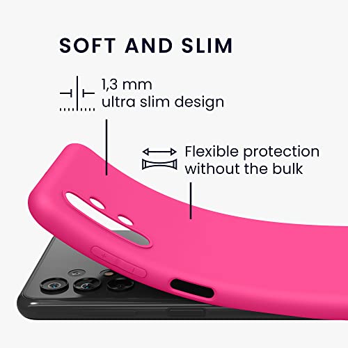 kwmobile Case Compatible with Samsung Galaxy A13 4G Case - Soft Slim Protective TPU Silicone Cover - Neon Pink - color: neon pink, size: Galaxy A13 4G