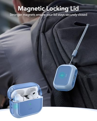 ESR for AirPods Pro 2 Case, Compatible with MagSafe, Navy Blue - color: Navy Blue, size: AirPods Pro 2&1 Case