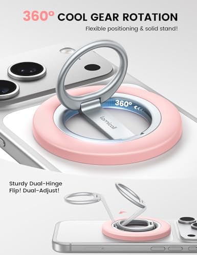 Lamicall for MagSafe Magnetic Phone Ring Grip, Super Magnet Pink Ring - color: Sakura Pink