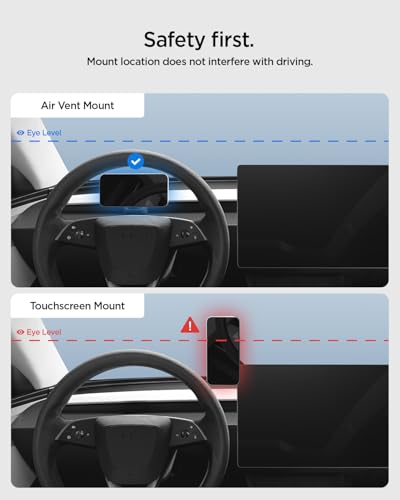 Spigen Tesla Air Vent MagSafe Mount for Model Y Juniper & YL & 3 Highland - size: Center Vent