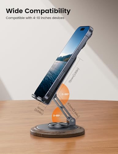Lamicall Sturdy Grey Phone Stand, Desk Accessories for Men - color: Grey