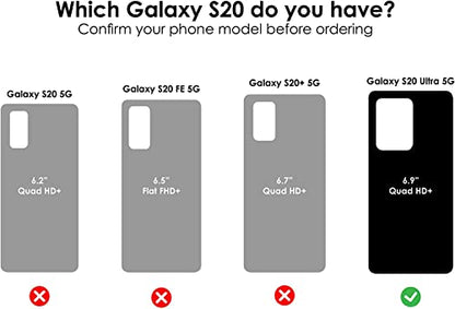 OtterBox Symmetry Series Case for Samsung Galaxy S20 Ultra & S20 Ultra 5G (ONLY) Non-Retail Packaging - Black - color: Black