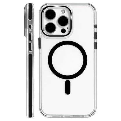 for iPhone 13 Pro Case [Compatible with MagSafe] [Military-Grade Drop Protection] [Anti-Scratch Shockproof] Transparent Clear Magnetic Phone Case Cover 6.1 inch, Black - color: Black, size: iPhone 13 Pro