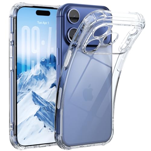 WXR for iPhone 17 Pro Case Clear, Anti-Yellowing, Soft TPU, 6.3" - size: for iphone 17 Pro Case