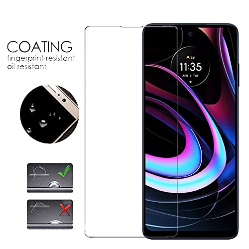 for Moto Edge 2021 Screen Protector Tempered Glass - [2Pack] 9H Hardness Anti-Scratch Protective Film for Moto Edge 2021 (Not for Moto Edge 2020 3D Curved)