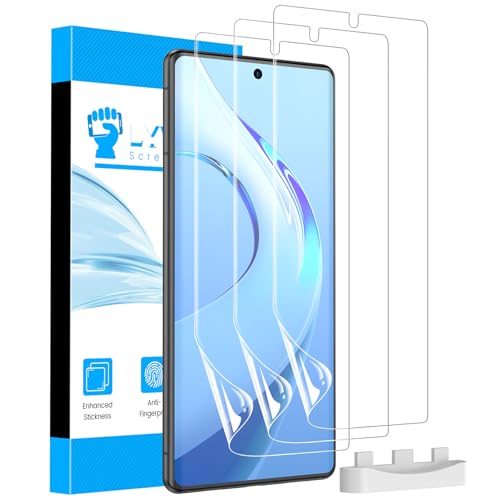LYWHL 3 Pack for Google Pixel 7 Pro Screen Protector [Like Original Fingerprint Unlock], Real Invisible Self-Healing Protective Film [Not Glass], HD Clear, Case Friendly, Scratch-Resistant