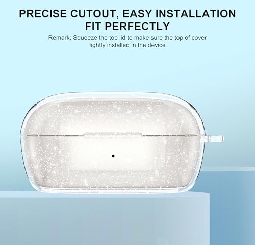 Aircawin for Bose New QuietComfort Earbuds Case Clear Glitter 2024 - color: Shinning