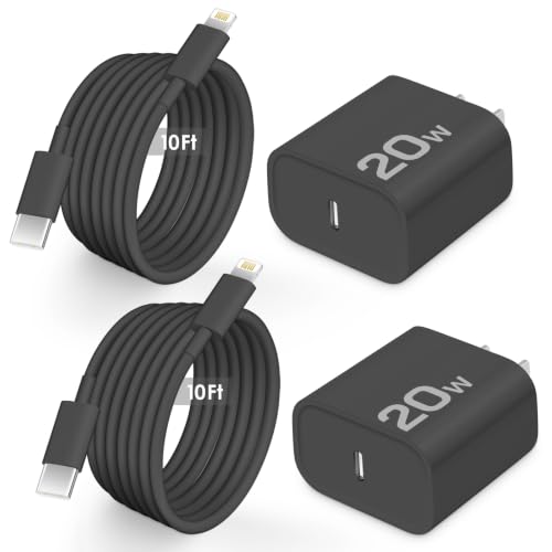 AISNI Fast Charger for iPhone 14 13 with 10 Ft iPhone Charger Cable - color: Black, size: 10ft