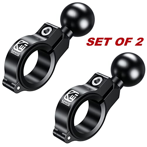 BRCOVAN 2 Pack, Aluminum Alloy Handlebar Mount Base with 1'' TPU Ball - style: R3-Set of 2