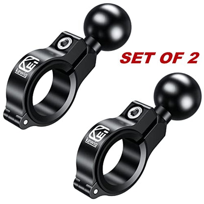 BRCOVAN 2 Pack, Aluminum Alloy Handlebar Mount Base with 1'' TPU Ball - style: R3-Set of 2