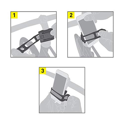 Nite Ize HandleBand Universal Smartphone Bike Handlebar Mount, Clear