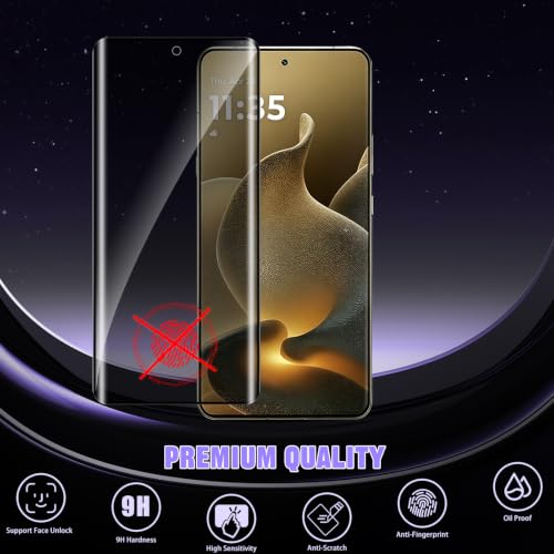 For Motorola Edge 70 Ultra Privacy Screen Protector (2 Pack) - size: Motorola Edge 70 Ultra