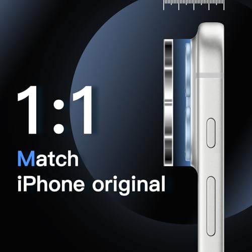 JETech Camera Lens Protector for iPhone 17 Pro, Clear, 3-Pack | 9H Tempered Glass, HD Clear, Anti-Scratch Protection, Night Shot Compatible, Case-Friendly - size: iPhone 17 Pro