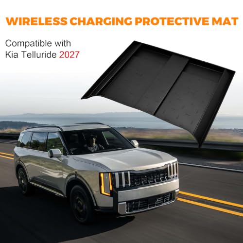 Wireless Charging for Kia Telluride Accessories 2027,Silicone Anti Slip Pad - size: for Kia Telluride Accessories 2027