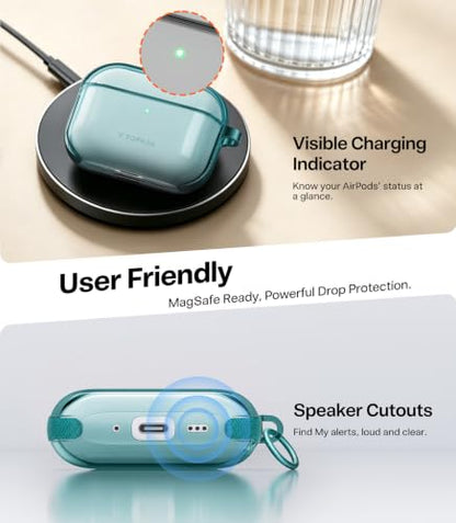 TORRAS A3 Neo for AirPods Pro 3 Case with Lanyard, 3rd Gen, Glacier Sprint - color: Glacier Sprint