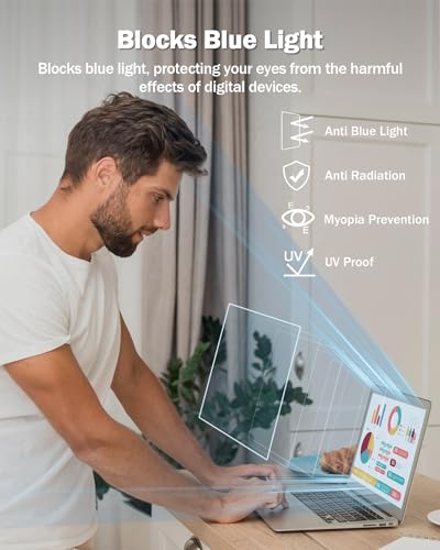 F FORITO 2-Pack 15.6 Inch Anti Blue Light Laptop Screen Protector, Eye Protection Anti Glare Matte Computer Screen Cover for 15.6" Laptop with 16:9 Aspect Ratio, Reduce Eye Strain and Touch Sensitive - size: 15.6 Inch (Diagonal) - 16:9 Aspect Ratio