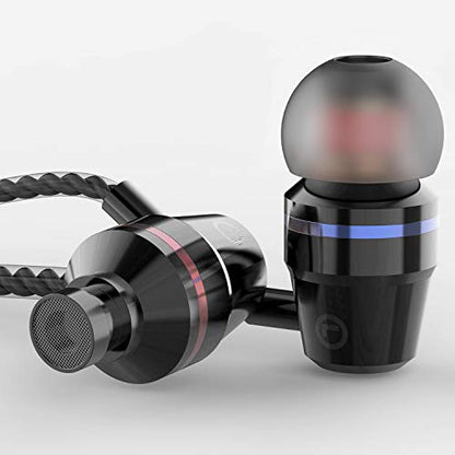 VPB 3 Packs Metal Wired Earbuds with Microphone, Durable in-Ear Earphones for School, Deep Bass Clear Sound, Noise Isolating, Fits 3.5mm Jack iPhone iPad Samsung Google Devices (Black) - color: Black