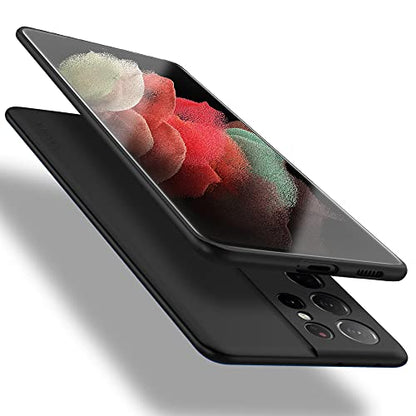 X-level for Samsung Galaxy S21 Ultra Case Slim Fit Soft TPU Super Ultra-Thin [Guardian Series] Phone Back Cover Light Protective Matte Finish Coating Cases for Galaxy S21 Ultra,Black - color: Black(Camera Updated)