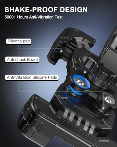 Motorcycle Phone Mount Vibration Dampener, Bike Phone Holder With Handlebar - color: Clamp Base
