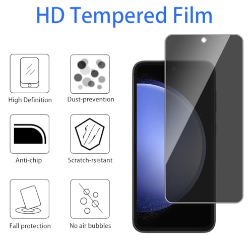 3 Pack Tempered Glass for Samsung Galaxy S10E Privacy Screen Protector, Anti-Spy Ultra HD Bubble-Free Anti-Scratch, Easy Install, Case Friendly - size: For Samsung Galaxy S10E