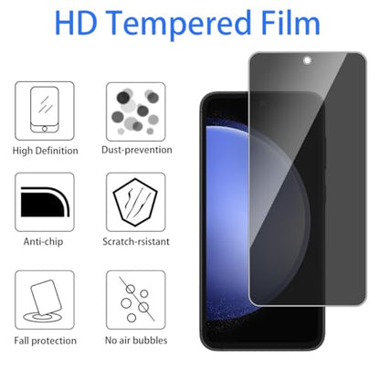 3 Pack Tempered Glass for Samsung Galaxy S10E Privacy Screen Protector, Anti-Spy Ultra HD Bubble-Free Anti-Scratch, Easy Install, Case Friendly - size: For Samsung Galaxy S10E