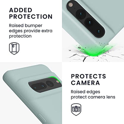 kwmobile Case Compatible with Google Pixel 7 Pro Case - TPU Silicone Phone Cover with Soft Finish - Cool Mint - color: Cool Mint, size: Pixel 7 Pro