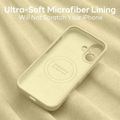 Vooii Magnetic for iPhone 17 Case, Compatible with Magsafe (Premium Liquid Silicone) (Integrated Camera Control Button) Full Body Protective Anti-Scratch Microfiber Lining 6.3", Creamy Yellow - color: Creamy Yellow, size: iPhone 17