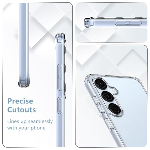 Anoowkoa Designed for Samsung Galaxy S26+ Case + 2 Pack Galaxy S26 Plus Tempered Glass Screen Protector.[Military Grade Protection] Slim Transparent Anti-Scratch - Clear - color: Samsung Galaxy S26+