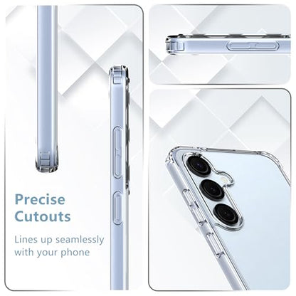 Anoowkoa Designed for Samsung Galaxy S26+ Case + 2 Pack Galaxy S26 Plus Tempered Glass Screen Protector.[Military Grade Protection] Slim Transparent Anti-Scratch - Clear - color: Samsung Galaxy S26+