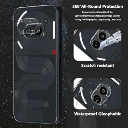 3+2 Pack Tempered Glass for Nothing Phone (2a) / (2a) Plus Screen Protector with Camera Lens Protector, 9H Hardness, HD Clear Film, Case Friendly, Screen Protector - size: for Nothing Phone (2a) / (2a) Plus