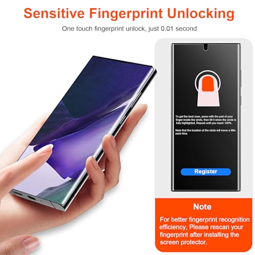 2 Pack 4 Way 360 ° Matte Privacy Screen Protector for Samsung Galaxy Note 20 Ultra 6.9 Inch [Not Glass], Anti-Scratch, Anti-Glare, Support Fingerprint Unlock - size: Samsung Galaxy Note 20 Ultra
