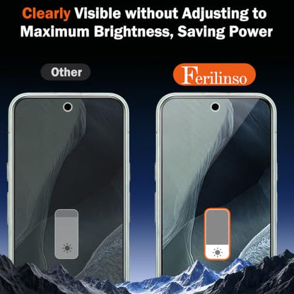 Ferilinso Privacy Screen Protector for Google Pixel 11, Tempered Glass - size: Google Pixel 11-6.3 IN
