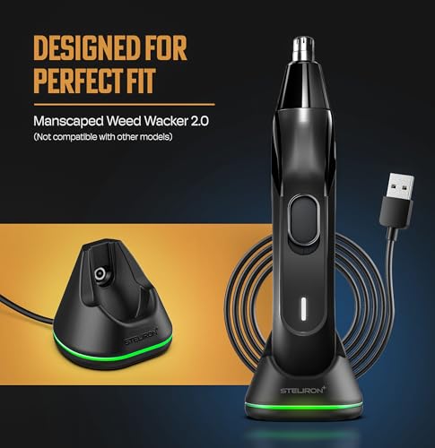 Charging Stand for Manscaped Weed Whacker 2.0 (USB Cable) Wireless Charger Dock with Magnetic USB-C Receiver and LED Indicator - size: Weed Whacker 2.0