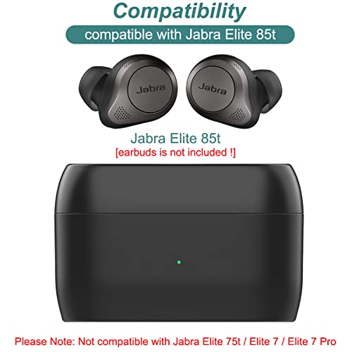Kissmart Charging Case for Jabra Elite 85t Earbuds (Black)