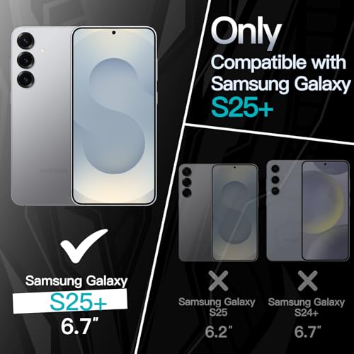 JETech Slim Case for Samsung Galaxy S25 Plus, Silver Shadow | Camera Lens Protection, Soft TPU Design, Matte Finish, Shockproof Protection - color: Silver Shadow, size: Galaxy S25 Plus