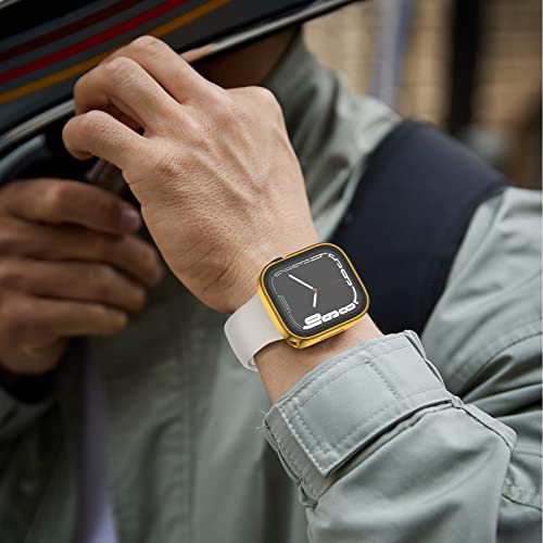 2-Pack Waterproof Case for 40mm Apple Watch SE 3/2/1 Series 6/5/4 - color: Gold/Gold, size: 40mm(SE3/SE2/SE/6/5/4)