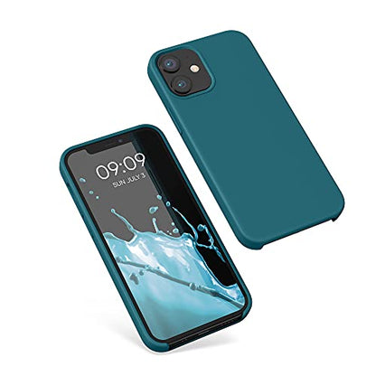 kwmobile Case Compatible with Apple iPhone 12 mini Case - TPU Silicone Phone Cover with Soft Finish - Teal Matte - color: teal matte, size: iPhone 12 mini