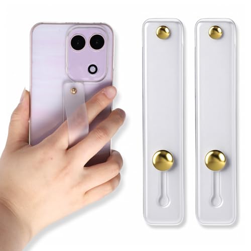 Universal Portable Phone Loop Phone Grip Holder, Finger Loop for Phones Case with Adhesive Backing for Most Smartphones, Includes Stand Function